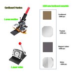 Manual Magnet Press Machine Manufacturer - 63.5x63.5 Metal