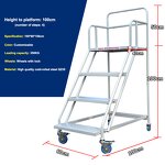 Industrial Ladder Manufacturer - Modern Steel with Wheels