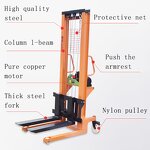 Electric Forklift Stacker Supplier - 1T 1.6m Plug-in AC