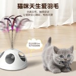 Eco-Friendly Elastic Cat Play Boredom Relief Suction Cup Pet Toys Plastic for Entertainment