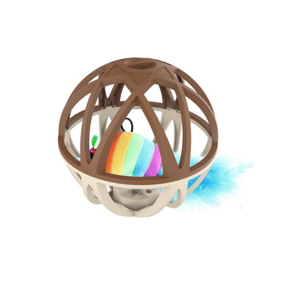 Interactive Plastic Sound Toys Cage for Cat and Mouse New Pet Supplies for Cat Teaser Entertainment