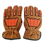 Winter Working Gloves Supplier - Brown Cow Split with TPR