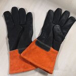 Leather Welding Gloves Manufacturer - 2025 Custom Logo White