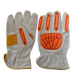 TPR Rubber Impact Gloves Manufacturer - High Quality XL Cowhide