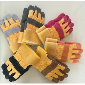 Split Leather Gloves Supplier - Double Palm Extra Protection