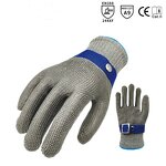 Steel Wire Gloves Supplier - 9-Level Cut-Resistant for Fish