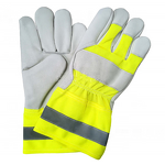 Reflective Working Gloves Supplier - Comfortable Goat/Sheepskin