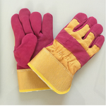Split Leather Gloves Supplier - Double Palm Extra Protection