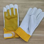 Pigskin Leather Gloves Supplier - Hot Selling Full-Size Yellow