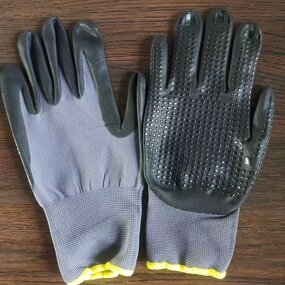 Nitrile Coated Gloves Supplier - 15-Gauge with Dot Beads