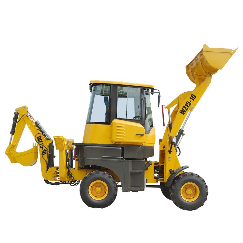 Mini Backhoe Loader Supplier - EPA Eur5 Luxury Four Wheel Drive Sturdy
