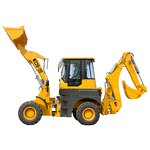 Backhoe Loader Supplier - 4x4 Brand New 1 to 4 Ton Japanese Engine Solid Tire