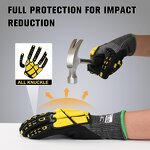 Heavy Duty Gloves Supplier - EN388 A6 TPR Anti Impact