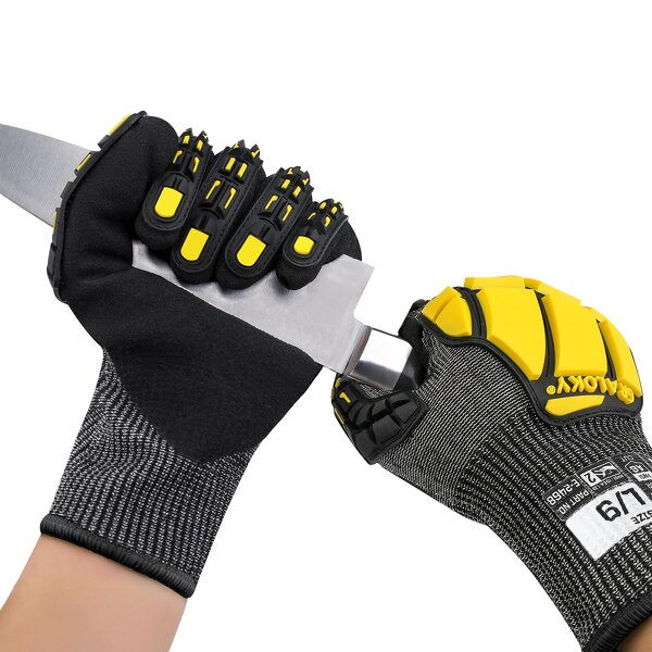 TPR Impact Gloves Manufacturer - ANSI A6 Anti Cut for Oil