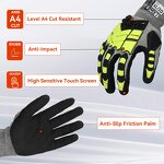 Safety Construction Gloves Manufacturer - Level 4 HPPE Cut
