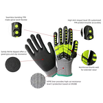 TPR Impact Gloves Supplier - Wholesale Custom Oilfield Mining