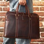 Leather Messenger Bag Supplier - HORSE&TIGER Vintage Laptop