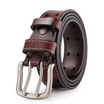 Men's Double Prong Belt Supplier - 100% Italian Cow Leather