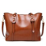 Faux Leather Tote Supplier - Women's Big Capacity Tassel