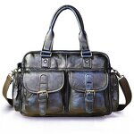 Cowhide Duffle Bag Manufacturer - Multifunctional Crazy Horse