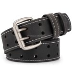 Double Prong Belt Manufacturer - Genuine Leather with Holes