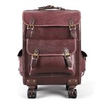 Leather Travel Trolley Supplier - Hot Sale 23 Inch Genuine