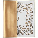 Leather Challah Cover Supplier - Black White Embroidered