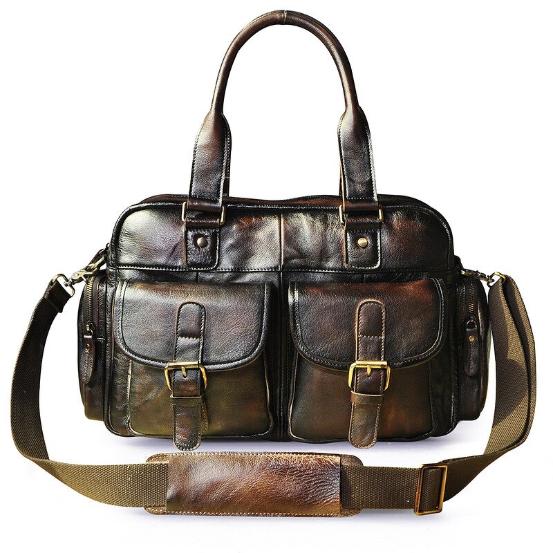 Cowhide Duffle Bag Manufacturer - Multifunctional Crazy Horse