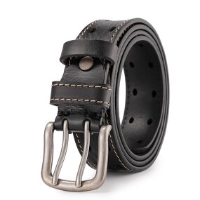 Men's Double Prong Belt Supplier - 100% Italian Cow Leather