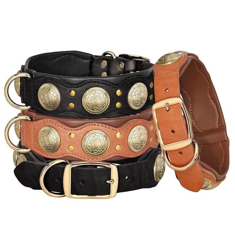 Customized Dog Collar Supplier - Premium Genuine Leather