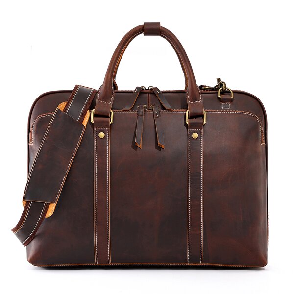 Leather Messenger Bag Supplier - HORSE&TIGER Vintage Laptop