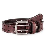 Men's Double Prong Belt Supplier - 100% Italian Cow Leather