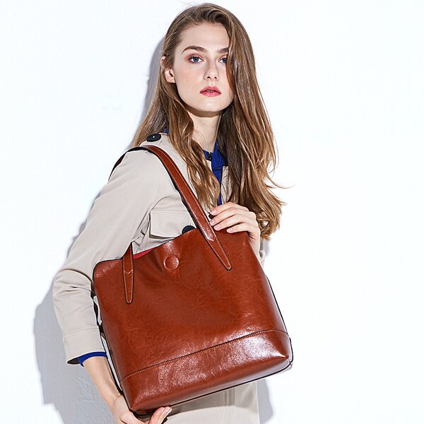 Genuine Leather Tote Supplier - Women Shoulder Handbags