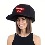 Oversize Snapback Cap Manufacturer - Blank 6 Panels Huge 100% Polyester Embroidered