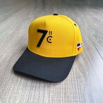 Men's Baseball Cap Factory - 5 Panel Two Tone Curved Brim 3D Embroidery National