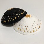 Suede Velvet Kippah Supplier - Custom Embroidery for Adults Religious
