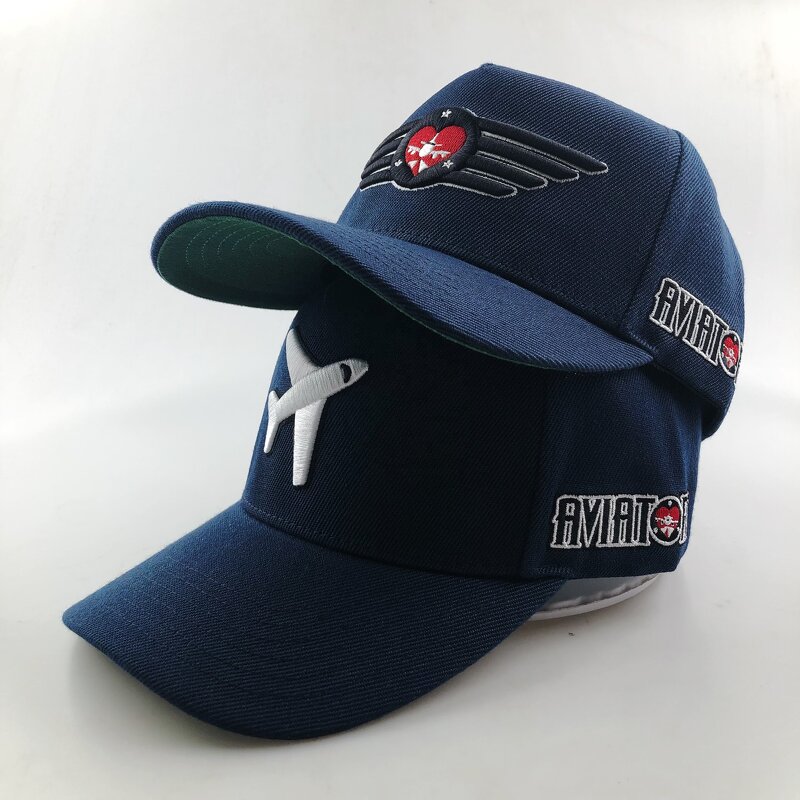 Structured Dad Cap Manufacturer - 5 Panel Curved Brim Custom Logo 3D Embroidery