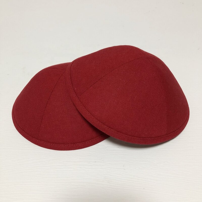 Linen Kippah Supplier - Solid Color Plain Blank for Custom Printing