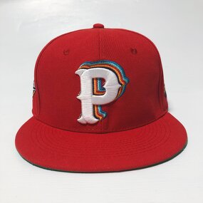 Custom Fitted Hats Supplier - 100% Polyester 6-Panel Flat Brim 3D Embroidery