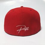 Custom Fitted Hats Supplier - 100% Polyester 6-Panel Flat Brim 3D Embroidery