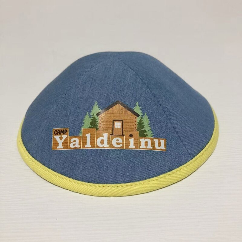 Denim Kippa Factory - Wholesale Blue Yarmulke Custom Printing Logo