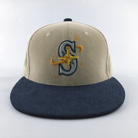 ODM Sports Cap Supplier - 6-Panel Corduroy Snapback Custom 3D Embroidery