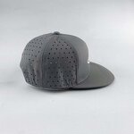Mesh Trucker Hat Supplier - 6-Panel Laser Perforated Cut Hole Blank Flat Bill