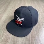 Giant Flat Brim Cap Factory - 6-Panel Oversize Fitted Hat Hip Hop Party