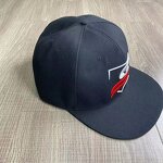 Giant Flat Brim Cap Factory - 6-Panel Oversize Fitted Hat Hip Hop Party