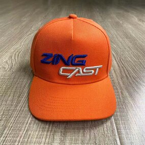 Orange Baseball Cap Manufacturer - 5 Panel Curved Brim 3D Embroidery Sporty