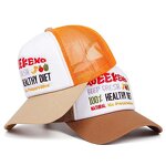 3D Puff Logo Baseball Cap Supplier - 5 Panel Polyester Mesh A Frame Hat Y2K