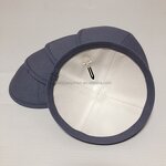 Custom Kippah Factory - Grey Blue Linen for Bar Mitzvah Personalize