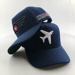 Structured Dad Cap Manufacturer - 5 Panel Curved Brim Custom Logo 3D Embroidery