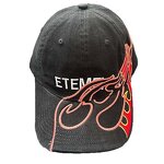 Sport Dad Hat Manufacturer - 6 Panel Curve Brim Flame Embroidery Custom Logo